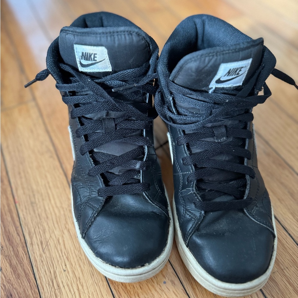 Nike Black and White High-Top Sneakers